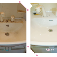 【清掃例】洗面所（大分市のハウスクリーニングM&m）