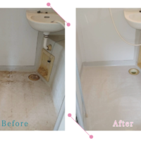 【清掃例】浴室床メンテナンス（大分市のハウスクリーニングM&m）
