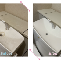 【清掃例】トイレ手洗い管（大分市のハウスクリーニングM&m）